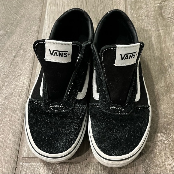 VANS Unisex Sneakers Black and White Vans Size 1 - Picture 3 of 8